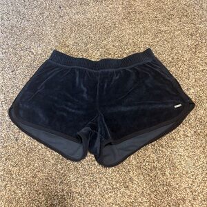 Navy Velvet Women's Shorts